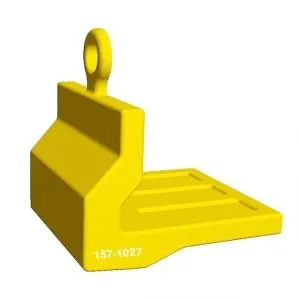 157-1027 Gravemaskinelæsser buet hjørneafskærmning