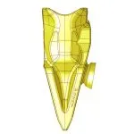 P025T PC220 PC250 PC270 Komatsu KPrime Single Tiger Tooth